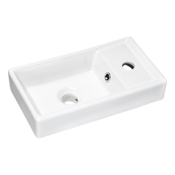 COMAD UM-VEDEA 40 - Pastatomas praustuvas VEDEA 40x22 cm keramika/blizgūs balti