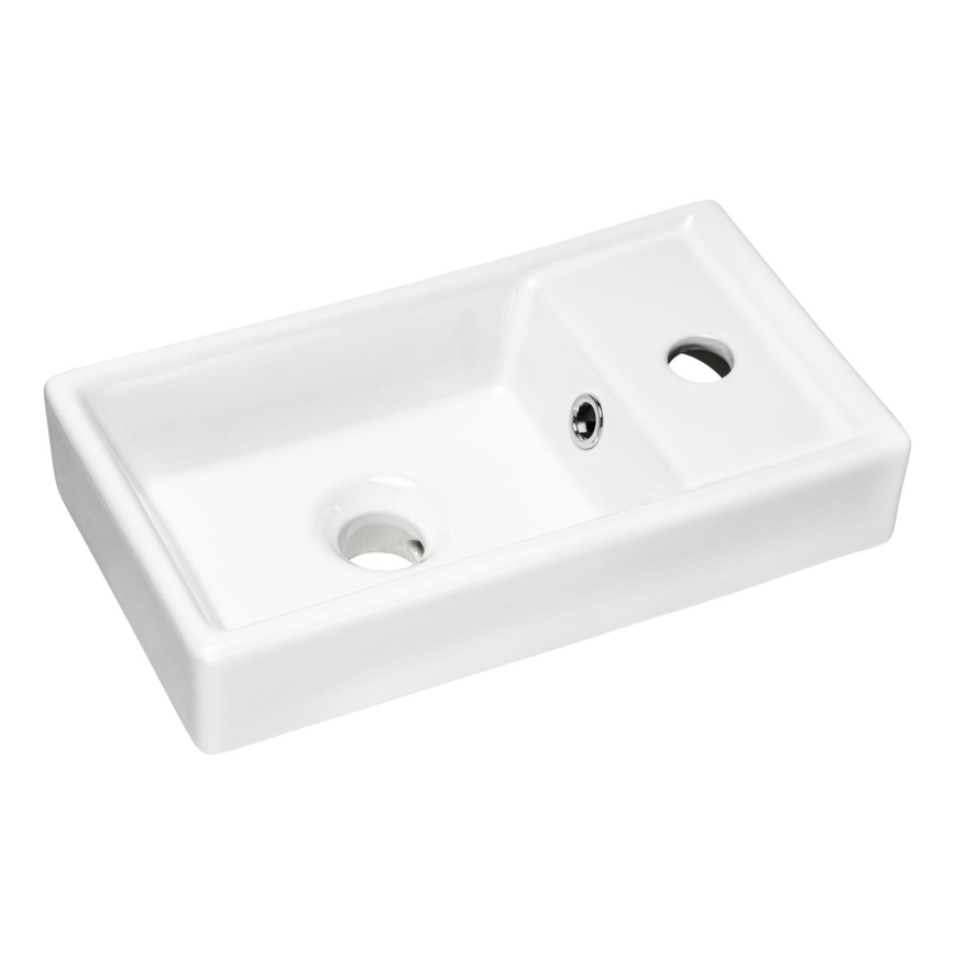 COMAD UM-VEDEA 40 - Pastatomas praustuvas VEDEA 40x22 cm keramika/blizgūs balti
