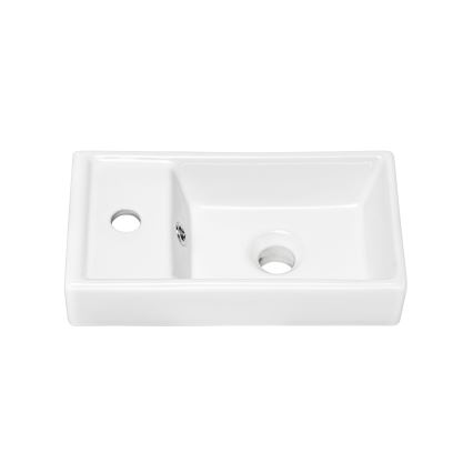 COMAD UM-VEDEA 40 - Pastatomas praustuvas VEDEA 40x22 cm keramika/blizgūs balti