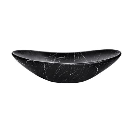 COMAD UN-LENA-MB2 - Pastatomas praustuvas LENA 61,5x36 cm keramika/matinė juoda