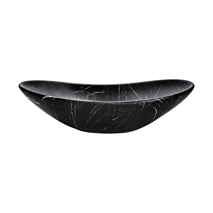 COMAD UN-LENA-MB2 - Pastatomas praustuvas LENA 61,5x36 cm keramika/matinė juoda