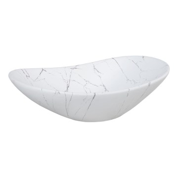 COMAD UN-LENA-MW17 - Pastatomas praustuvas LENA 61,5x36 cm keramika/matinė balta