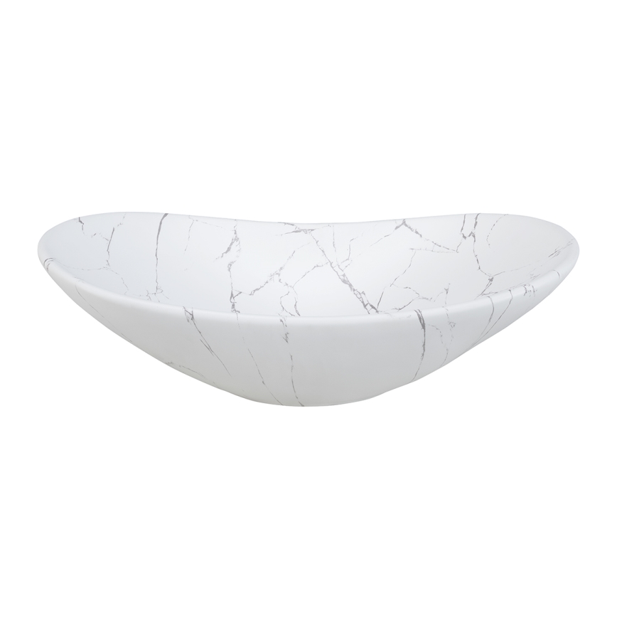 COMAD UN-LENA-MW17 - Pastatomas praustuvas LENA 61,5x36 cm keramika/matinė balta