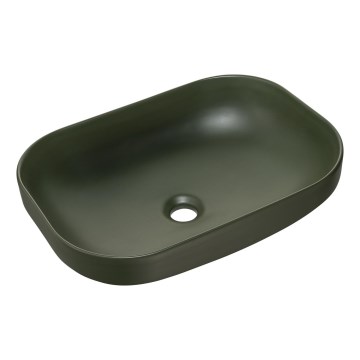 COMAD UN-NELI-MFG - Pastatomas praustuvas NELI 50,4x35,2 cm keramika/matinė žalia