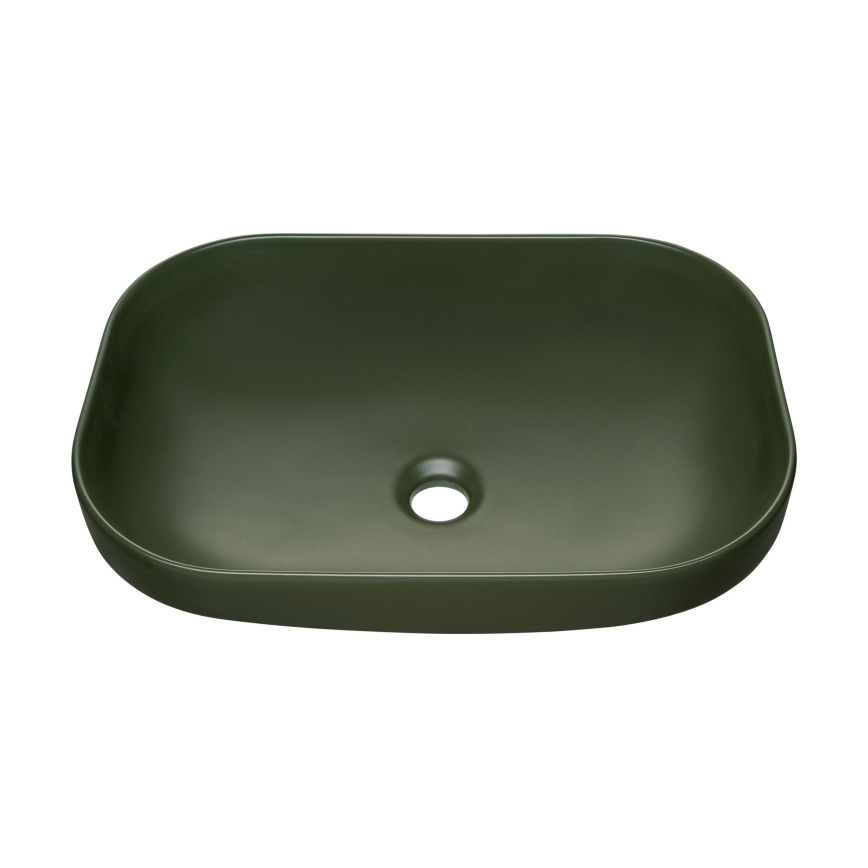COMAD UN-NELI-MFG - Pastatomas praustuvas NELI 50,4x35,2 cm keramika/matinė žalia