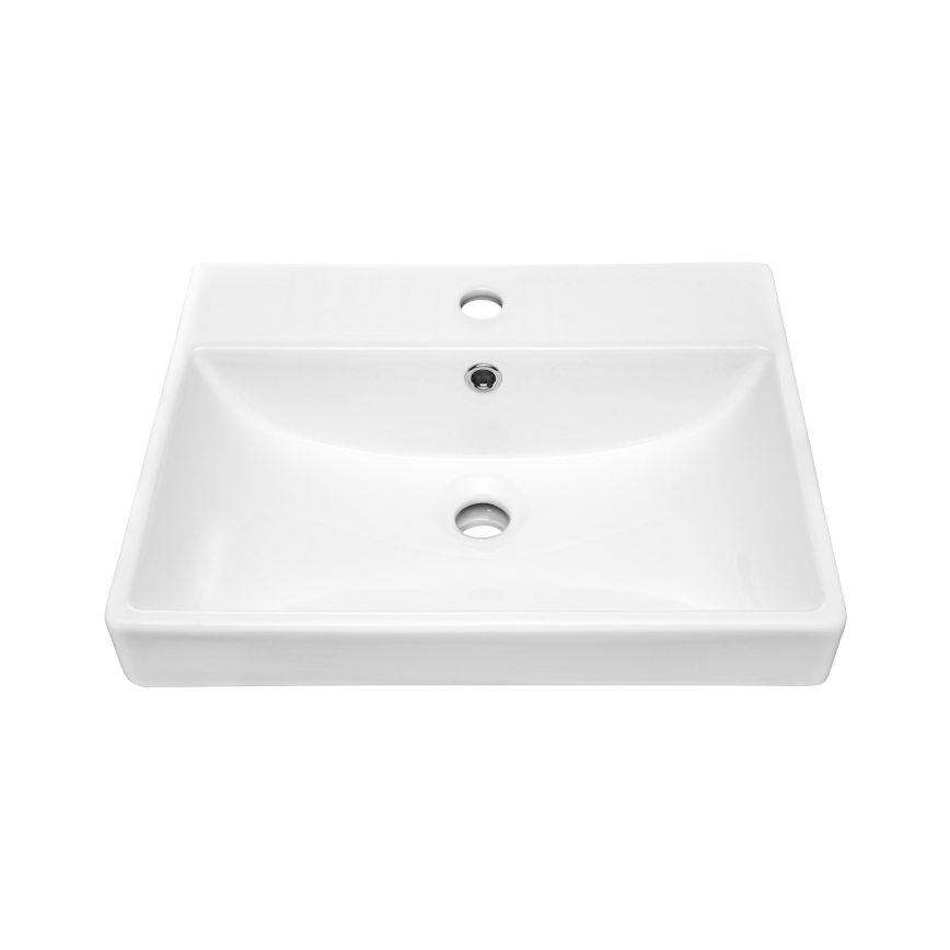 COMAD UN-RITA-GW-60 - Pastatomas praustuvas RITA 60x40 cm keramika/blizgūs balti