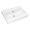 COMAD UN-RITA-GW-60 - Praustuvas ant stalviršio RITA 60x40 cm keramika/blizgi balta