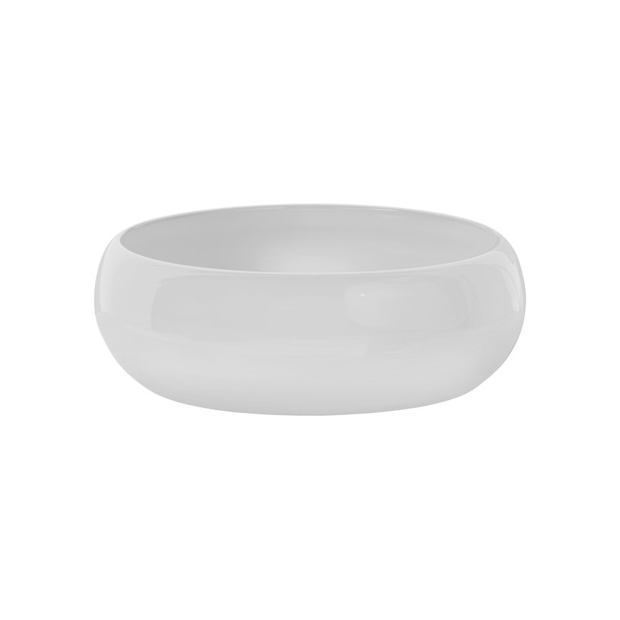 COMAD UN-WIKI-SW - Pastatomas praustuvas WIKI diametras 36 cm keramika/blizgūs balti