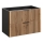COMAD XILO BLACK WOTAN 82-80-D-2S - Vonios spintelė po praustuvu XILO 57x80,2 cm juoda/ąžuolas Wotan