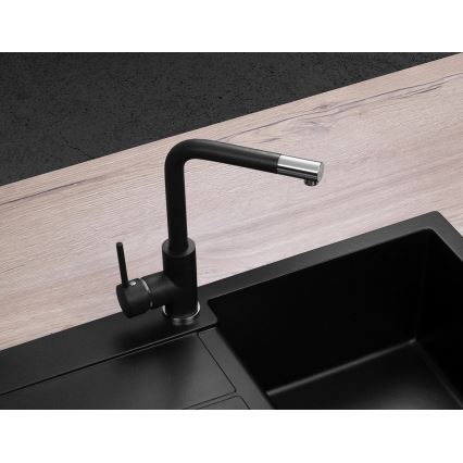 Concept BDG4327BC - Plautuvės maišytuvas 27,3 cm granitas/juodas