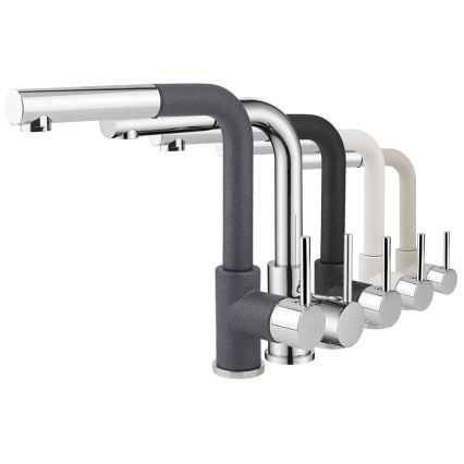 Concept BDG4527DG - Virtuvinis maišytuvas su ištraukiamu purkštuku 26,9 cm granitas/tamsiai pilka