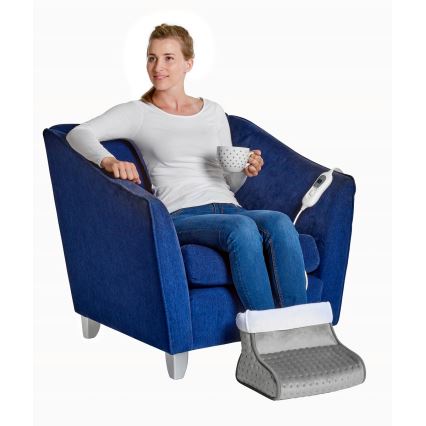 Concept BV1020 - Elektrinis šildomas batas 100W/230V 30x30 cm pilka/balta