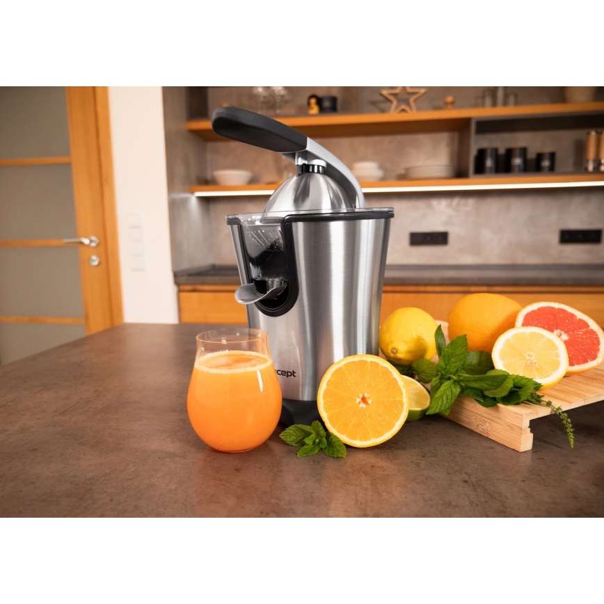 Concept CE3520 - Nerūdijančio plieno svirtinis citrusų presas 0,75 l 160W/230V