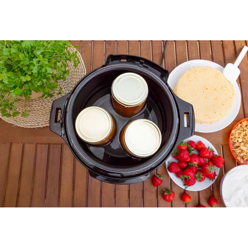 Concept CK8001 - Daugiafunkcis elektrinis slėginis puodas 5,6 l 1000W/230V Wi-Fi iš nerūdijančio plieno