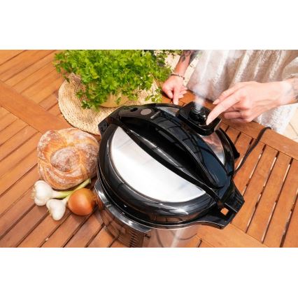 Concept CK8001 - Daugiafunkcis elektrinis slėginis puodas 5,6 l 1000W/230V Wi-Fi iš nerūdijančio plieno