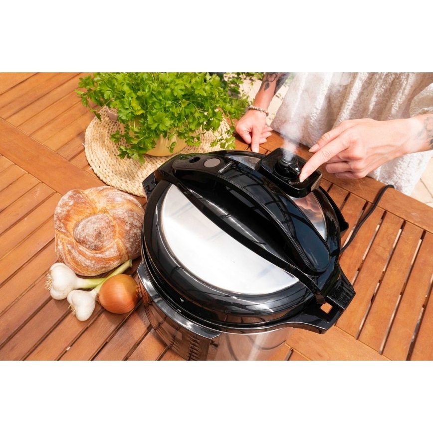 Concept CK8001 - Daugiafunkcis elektrinis slėginis puodas 5,6 l 1000W/230V Wi-Fi iš nerūdijančio plieno