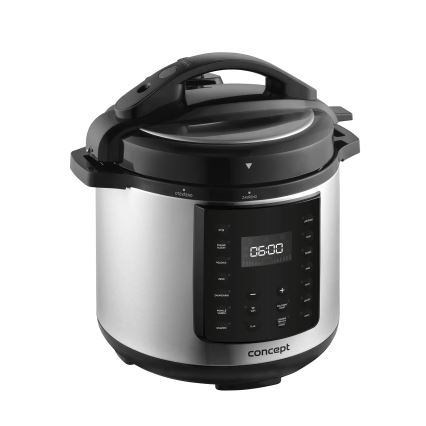 Concept CK8001 - Daugiafunkcis elektrinis slėginis puodas 5,6 l 1000W/230V Wi-Fi iš nerūdijančio plieno