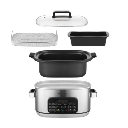 Concept CK9000 - Daugiafunkcis elektrinis puodas 6 l, 10 funkcijų viename, 1250W/230V, iš nerūdijančio plieno