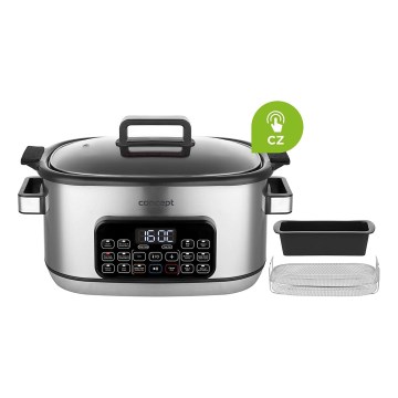 Concept CK9000 - Daugiafunkcis elektrinis puodas 6 l, 10 funkcijų viename, 1250W/230V, iš nerūdijančio plieno
