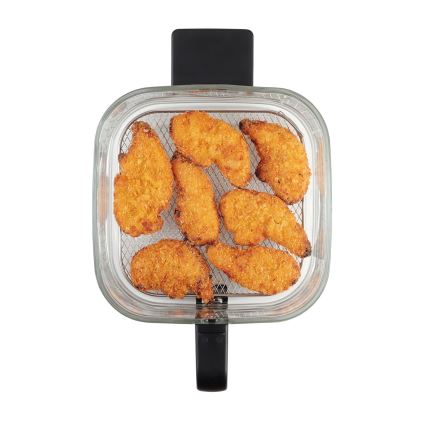 Concept FR5500 - Karšto oro gruzdintuvė GLASS & FAST 5,5 l 1200W/230V juoda