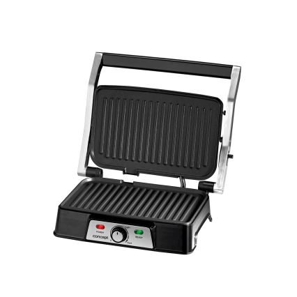 Concept ge2005 - Kontaktinis grilis 1500W/230V nerūdijantis/juoda