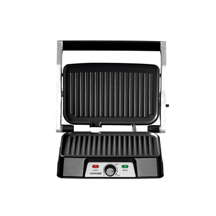 Concept ge2005 - Kontaktinis grilis 1500W/230V nerūdijantis/juoda