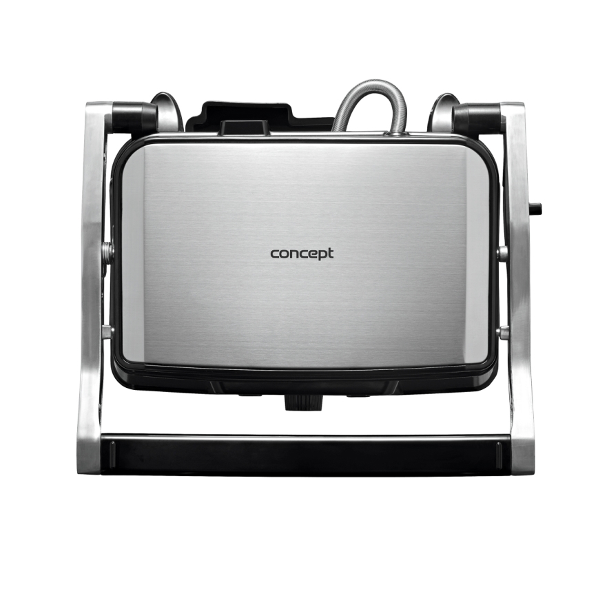 Concept ge2005 - Kontaktinis grilis 1500W/230V nerūdijantis/juoda
