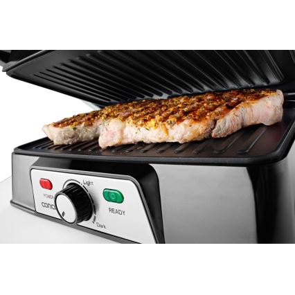 Concept ge2005 - Kontaktinis grilis 1500W/230V nerūdijantis/juoda