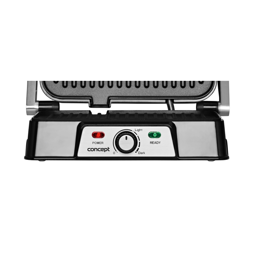 Concept ge2005 - Kontaktinis grilis 1500W/230V nerūdijantis/juoda