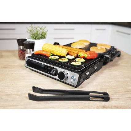 Concept ge3500 - Kontaktinis grilis su temperatūros zondu 2000W/230V juoda