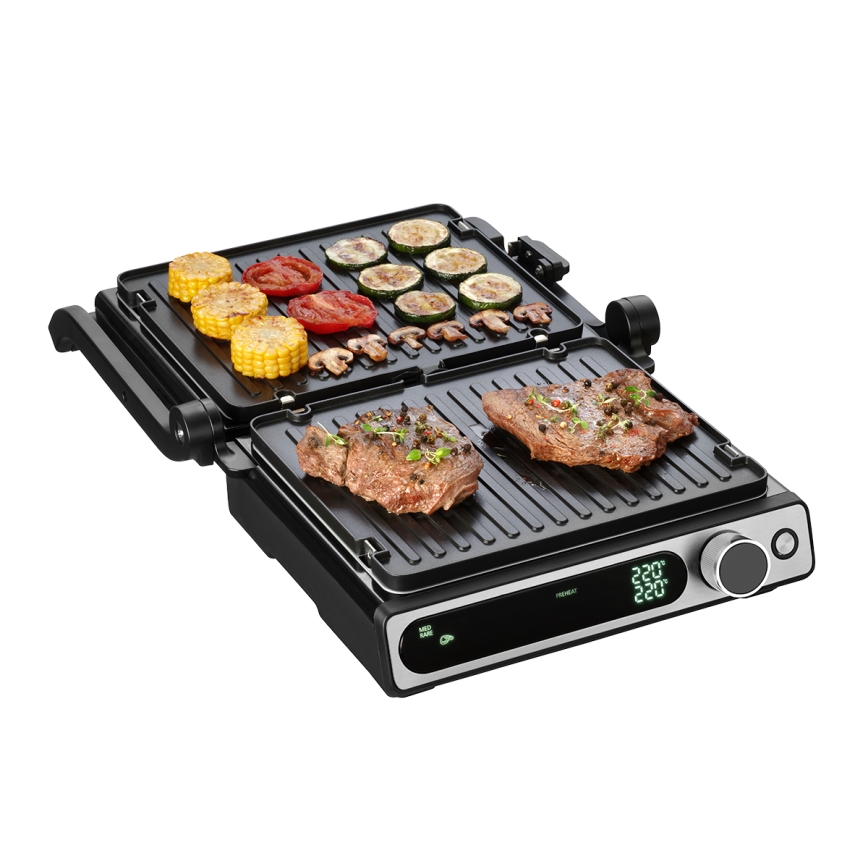 Concept ge3500 - Kontaktinis grilis su temperatūros zondu 2000W/230V juoda