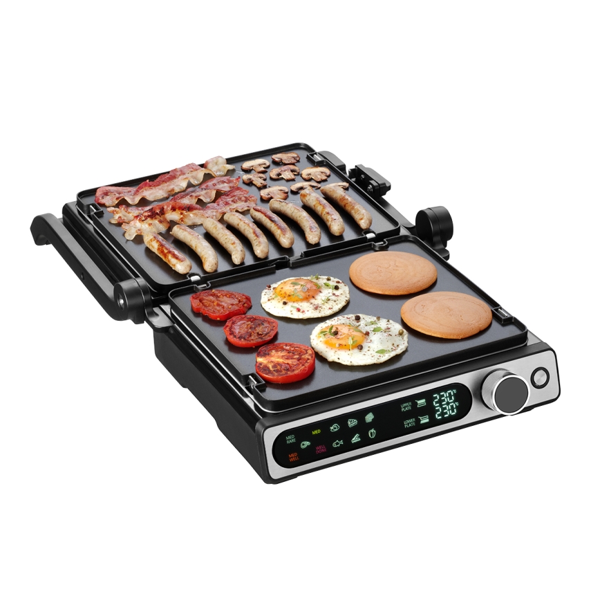 Concept ge3500 - Kontaktinis grilis su temperatūros zondu 2000W/230V juoda