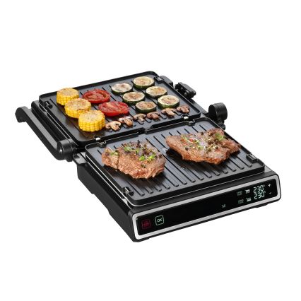 Concept ge3550 - Kontaktinis grilis su temperatūros zondu 2000W/230V juoda