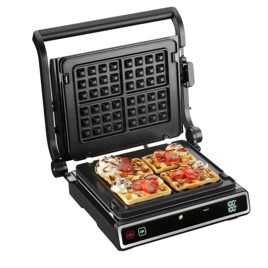 Concept ge3550 - Kontaktinis grilis su temperatūros zondu 2000W/230V juoda