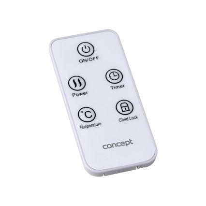 Concept KS4000 - Elektrinis tiesioginis šildytuvas/konvektorius 1000/2000 W IP24 baltas + nuotolinis valdymas