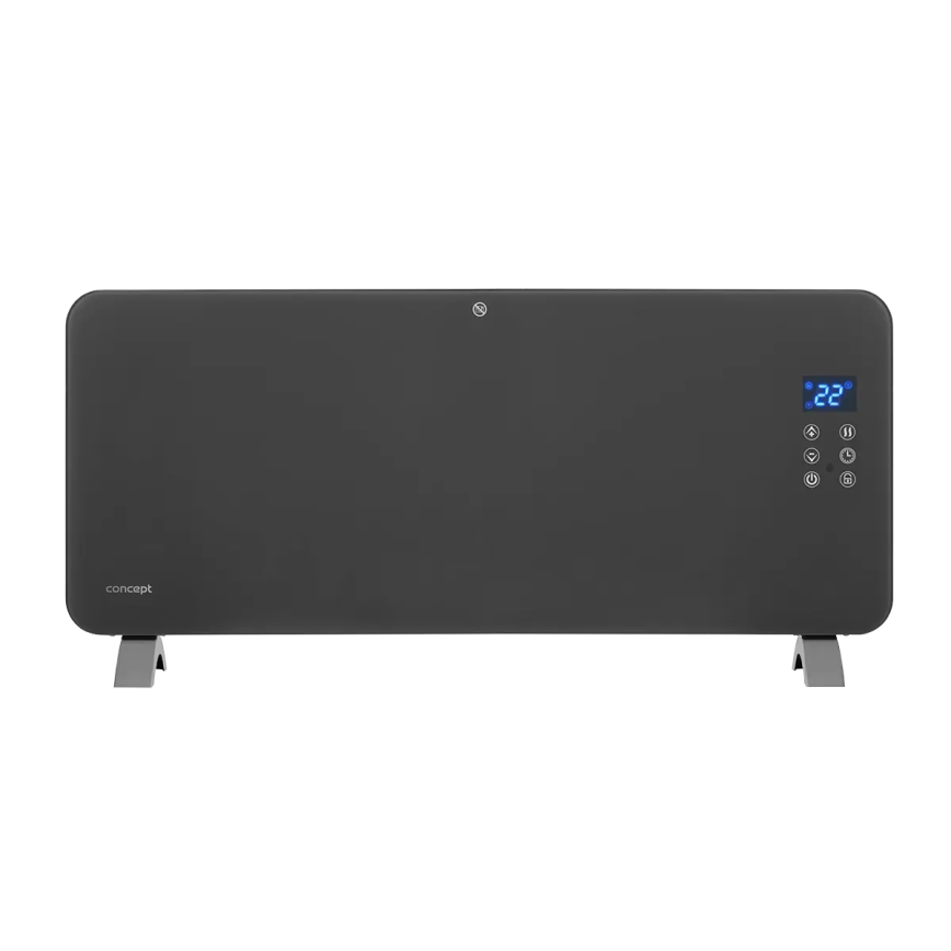 Concept KS4100 - Išmanusis elektrinis šildytuvas/konvektorius 1000/2000W Wi-Fi IP24 pilka