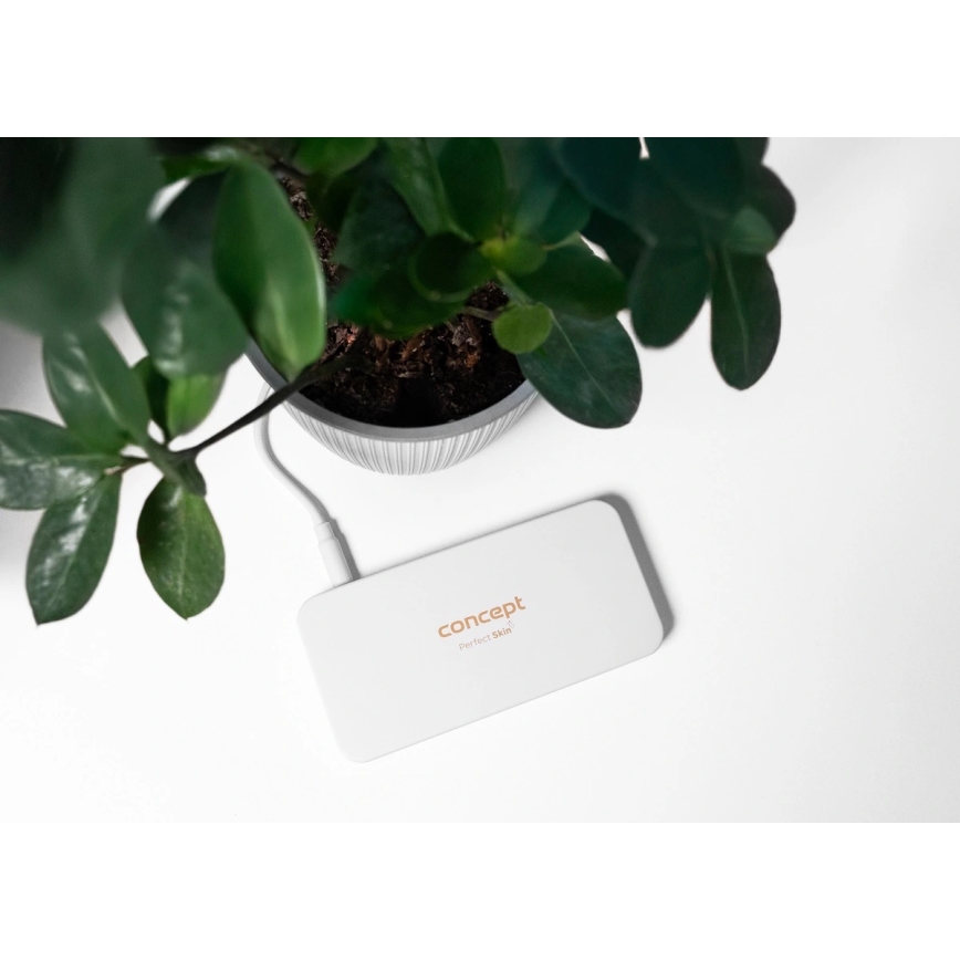 Concept KZ2010 - LED kišeninis kosmetinis veidrodėlis PERFECT SKIN LED/1,5W/5V 4500-5500K 300 mAh balta