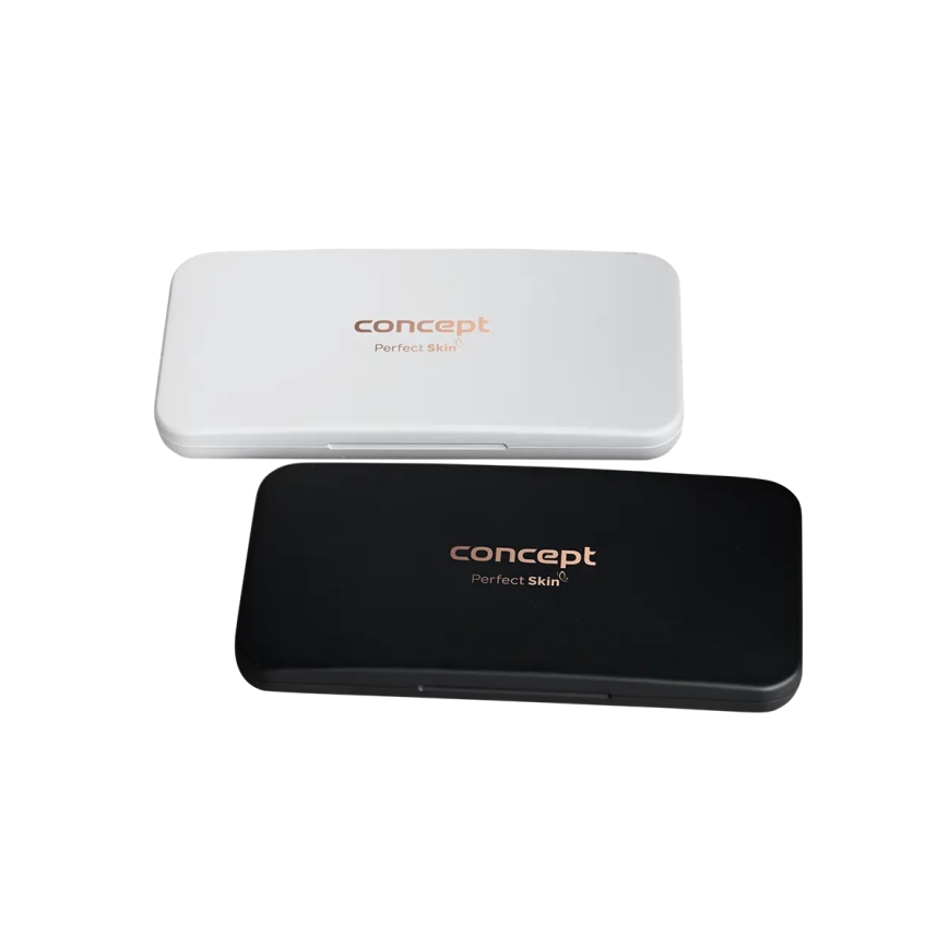Concept KZ2020 - LED kišeninis kosmetinis veidrodėlis PERFECT SKIN LED/1,5W/5V 4500-5500K 300 mAh juodas