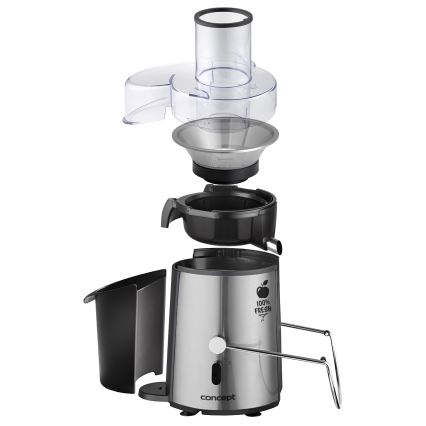 Concept LO7026 - Centrifuginė sulčiaspaudė 1000W/230V juoda/nerūdijančio plieno