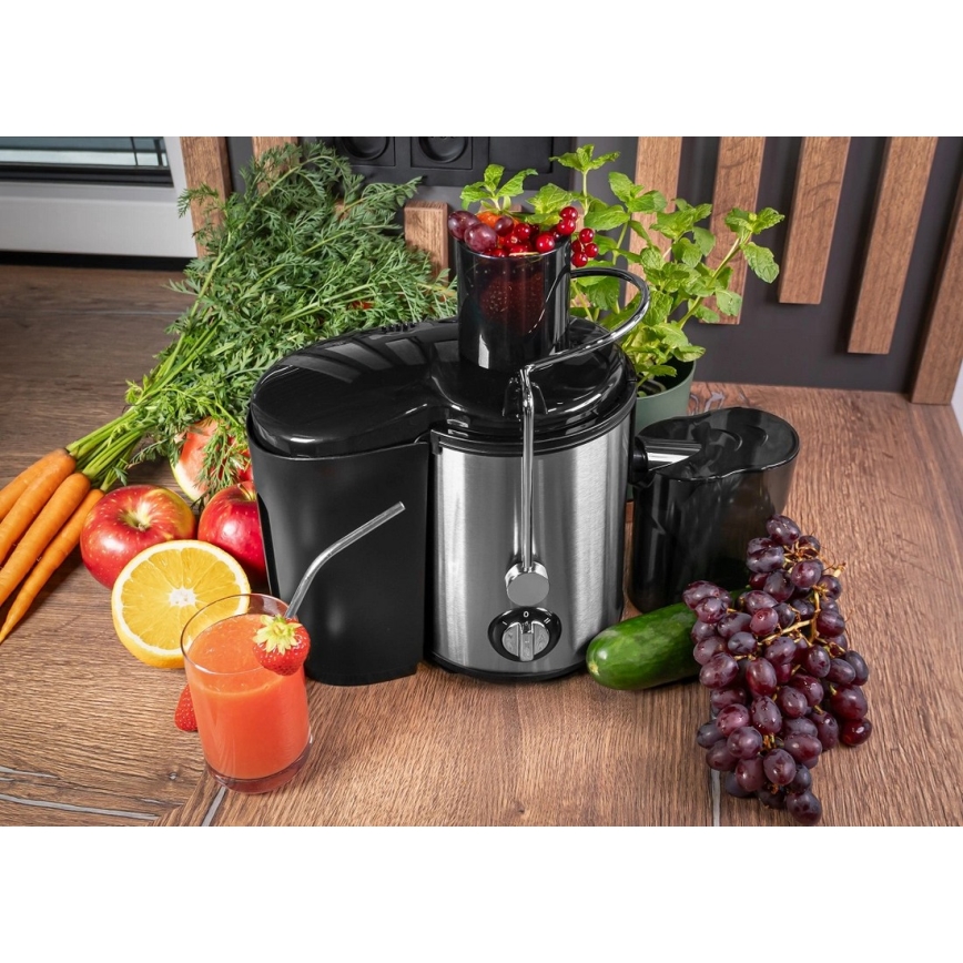 Concept LO7095 - Centrifuginė sulčiaspaudė 1000W/230V juoda/nerūdijančio plieno