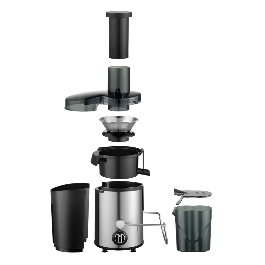 Concept LO7095 - Centrifuginė sulčiaspaudė 1000W/230V juoda/nerūdijančio plieno