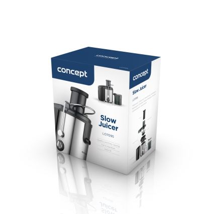 Concept LO7095 - Centrifuginė sulčiaspaudė 1000W/230V juoda/nerūdijančio plieno