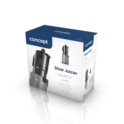 Concept LO7120 - Lėta sulčiaspaudė JUICY 250W/230V pilka