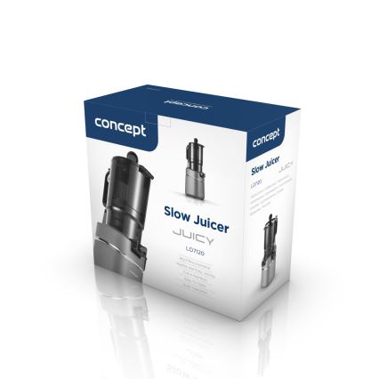 Concept LO7120 - Lėta sulčiaspaudė JUICY 250W/230V pilka