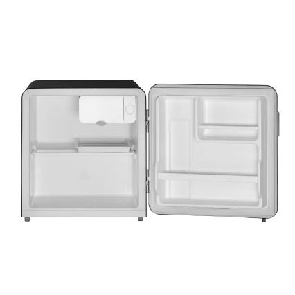 Concept LR2047bcN - retro mini šaldytuvas 47 l, juodas