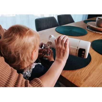 Concept OC4000 - Kelioninis vandens ir pieno šildytuvas KIDO 500 ml 36W/7,4V 5000 mAh smėlinė