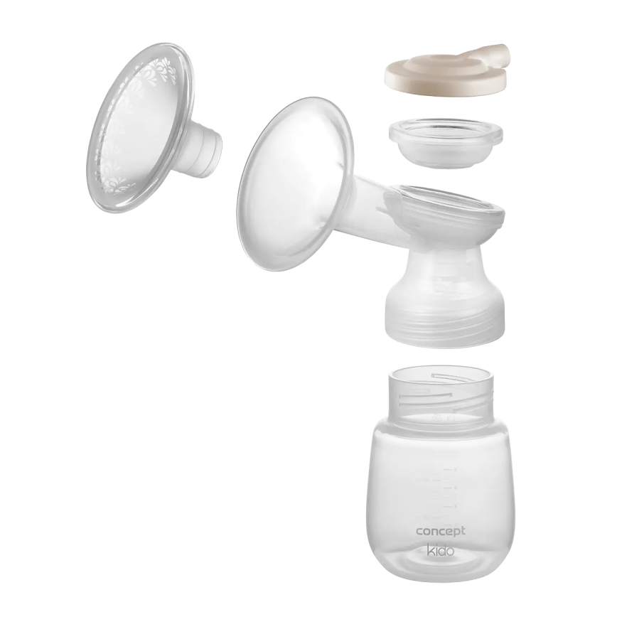 Concept OM4000 - Elektrinė krūtų pompa 2 viename KIDO balta