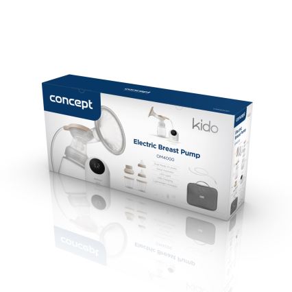 Concept OM4000 - Elektrinė krūtų pompa 2 viename KIDO balta