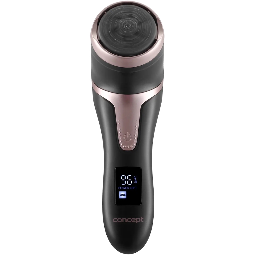 Concept PN3020 - Elektrinis pėdų šveitiklis PERFECT SKIN 5V 1200 mAh IPX6 juoda/rožinio aukso