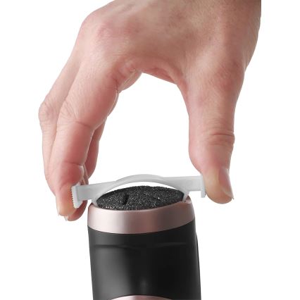 Concept PN3020 - Elektrinis pėdų šveitiklis PERFECT SKIN 5V 1200 mAh IPX6 juoda/rožinio aukso